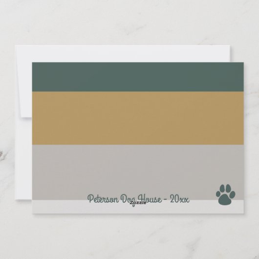 Bold Modern Pet Lover Funny-kerstfoto Feestdagenkaart (Achterkant)