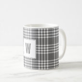 Bold Modern Pset Holiday Monogram Coffee Mok (Voorkant rechts)