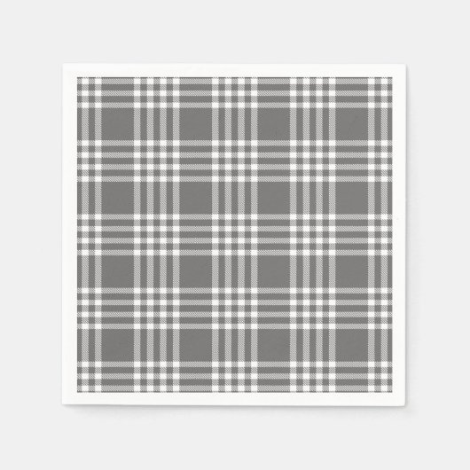 Bold Modern Pset Holiday Paper Napkin Servet (Voorkant)