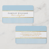 BOLD modern stijlvol kam design gouden eend ei bla Visitekaartje (Voorkant / Achterkant)