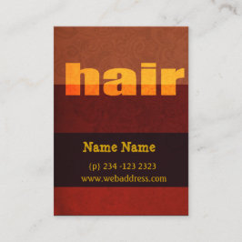 Bold Modern Typography Hair Salon Salons Afsprakenkaartje