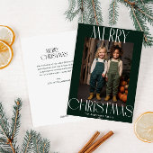 Bold Modern Vrolijk Kerstfeest Feestdagenkaart