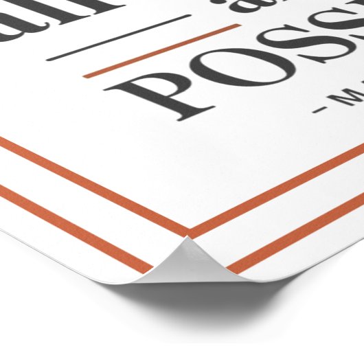 Bold Modern With God All Things Are Possible Poster (Hoek)