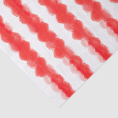 Bold Moderne Retro Rode Feestelijke Kerstvakantie Tissuepapier (Detail)