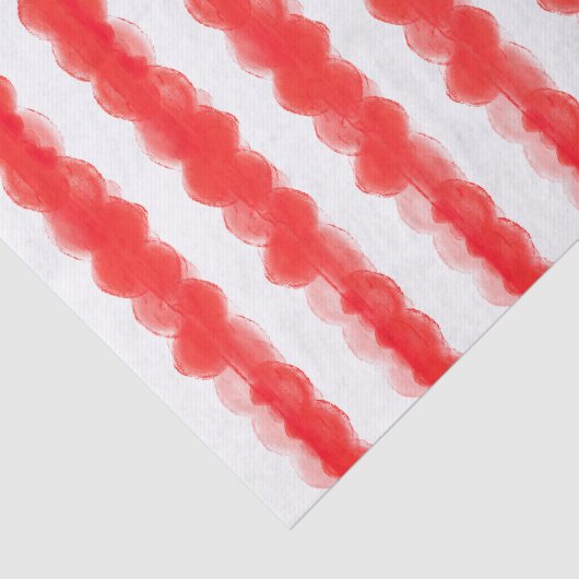 Bold Moderne Retro Rode Feestelijke Kerstvakantie Tissuepapier (Detail)