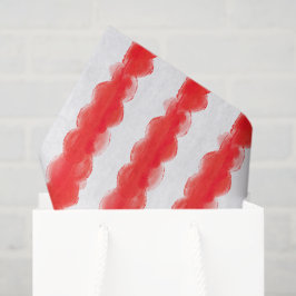 Bold Moderne Retro Rode Feestelijke Kerstvakantie Tissuepapier