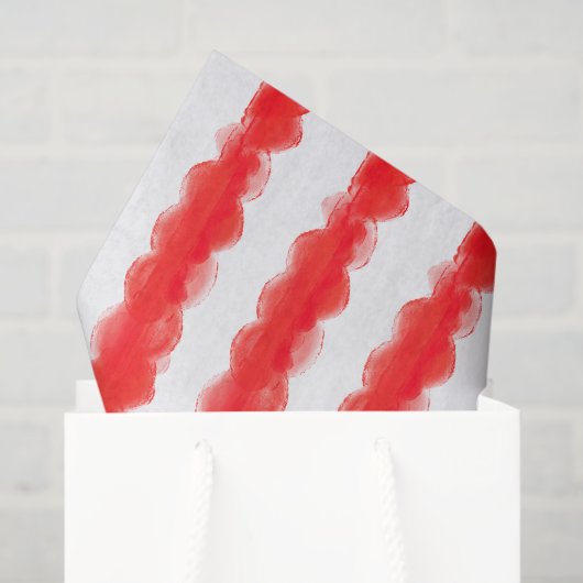 Bold Moderne Retro Rode Feestelijke Kerstvakantie Tissuepapier (Cadeauzakje)