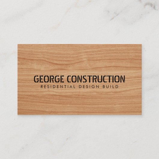 Bold Molded Construction Business QR Code Visitekaartje (Voorkant)