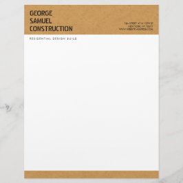 Bold Molded Particle Board Construction Business Briefhoofd