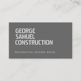 Bold Molded Real Estate Business QR Code Light Ash Visitekaartje