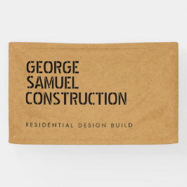 Bold Molded Wood Color Construction Business  Spandoek