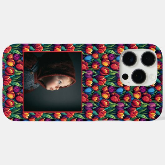 Bold Mom Gift Tulip Custom  Case-Mate iPhone Case (Achterkant (horizontaal))