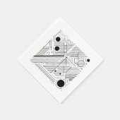 Bold Monochrome Geometry Servet (Hoek)
