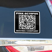Bold Monochrome QR Code Waterproof Car Sticker