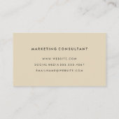 Bold Monogram Company Beige Gray Visitekaartje (Achterkant)
