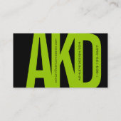 Bold Monogram Visitekaartje Black Green (Achterkant)