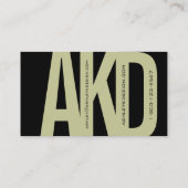 Bold Monogram Visitekaartjes Black Sage Paars (Achterkant)