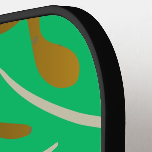 Bold Monstera Leaf Pickleball Paddle (Links Detail)