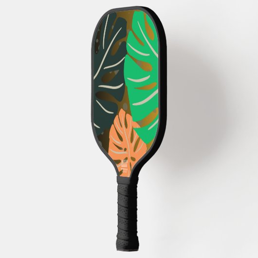 Bold Monstera Leaf Pickleball Paddle (Links)