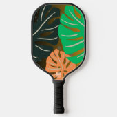 Bold Monstera Leaf Pickleball Paddle (Voorkant)