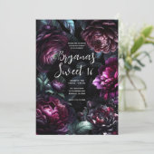 Bold Moody Bloemen Zwart Betoverde Bloemen Zoet 16 Kaart (Staand voorkant)