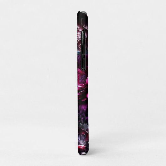 Bold Moody Flowers Zwart betoverde bloementuin Case-Mate iPhone Case (Achterkant/links)