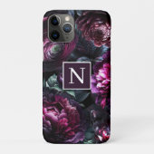 Bold Moody Flowers Zwart betoverde bloementuin Case-Mate iPhone Case (Achterkant)