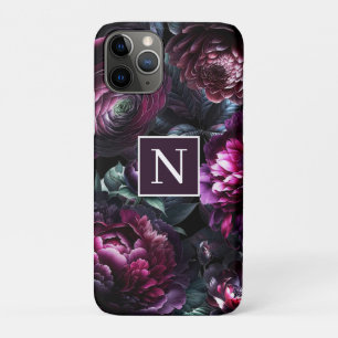 Bold Moody Flowers Zwart betoverde bloementuin Case-Mate iPhone Case