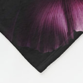 Bold Moody Flowers Zwart betoverde bloementuin Fleece Deken (Hoek)