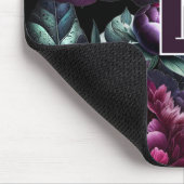 Bold Moody Flowers Zwart betoverde bloementuin Muismat (Hoek)