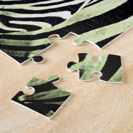 Bold Mooie Zwart-Wit Zebra Kenia Legpuzzel (Zijkant)