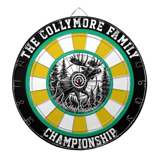 Bold Moose Target Forest Art Dartbord (Voorkant)