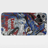 Bold Mosaic Wolf Lead The Charge iPhone Case Hoesje (Achterkant horizontaal)