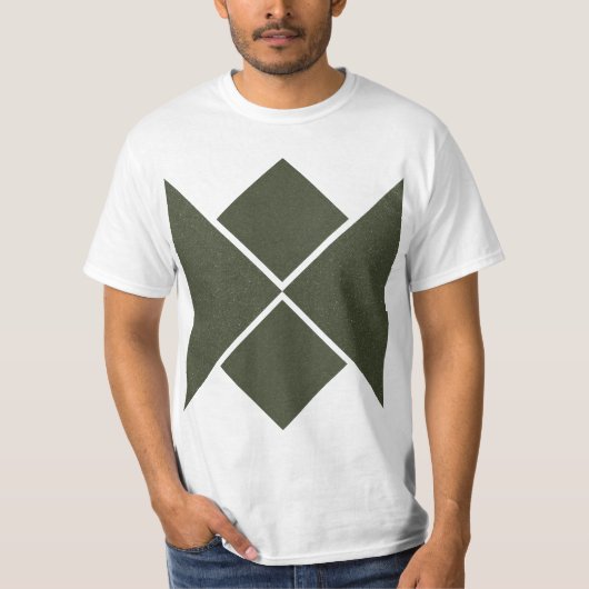 Bold Moss Green Abstract Event T-shirt (Voorkant)