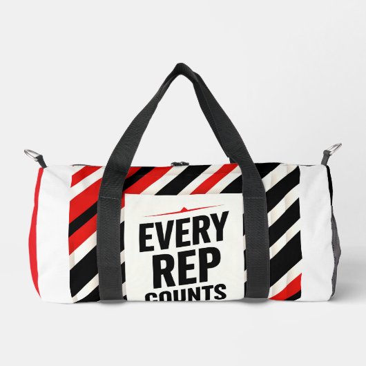 Bold Motivational Poster - "EVERY REP COUNTS" Plunjezak (Voorkant)