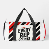 Bold Motivational Poster - "EVERY REP COUNTS" Plunjezak (Achterkant)