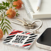 Bold Motivational Poster - "EVERY REP COUNTS" Sleutelhanger (Voorkant Rechts)