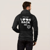 Bold Motivational Quote Black Hoodie (Achterkant volledig)