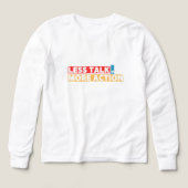 Bold Motivational Quote – Less Talk, More Action (Voorkant)