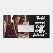 Bold Moves Build Strong Futures – Deskmat Bureaumat (Keyboard & Muis)