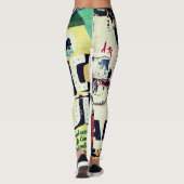 Bold Moves Only: Leggings voor 3D-kunsttypografie (Achterkant)