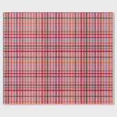 Bold Multicolour Tartan Plaid Vibrant Check  Cadeaupapier (Vlak)
