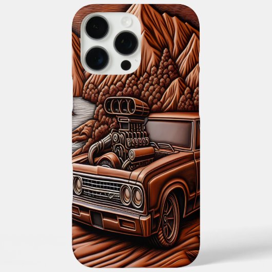 Bold Muscle Car in Schilderachtig gelukzaligheid Case-Mate iPhone Case (Achterkant)