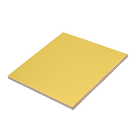 Bold Mustard Yellow #ffdb58 Statement Piece Tegeltje (Zijkant)