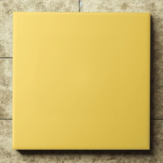 Bold Mustard Yellow #ffdb58 Statement Piece Tegeltje