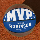 Bold MVP Spelers Naam Keepomwille Blue Basketbal