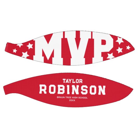 Bold MVP Spelers Naam Keepomwille Red Basketbal (Panelen)