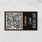 Bold Nail Artist Black Background Script Type Visitekaartje (Achterkant)