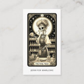Bold Nail Tech Tarot Card Business Card Visitekaartje (Voorkant)