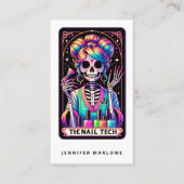 Bold Nail Tech Tarot Kaart Visitekaartje (Voorkant)